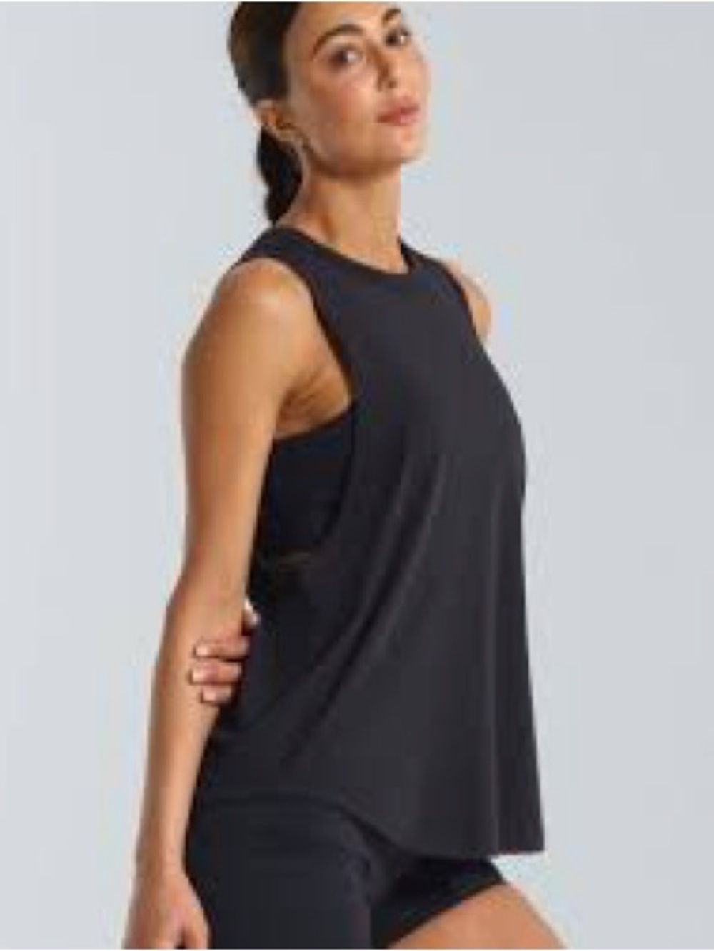 lululemon athletica Black Crewneck Performance Tank 1072